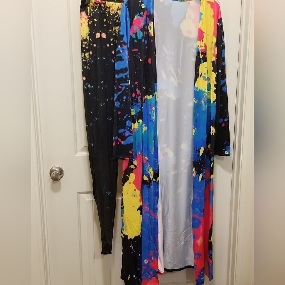 3pc Printed  Pants suit size 3XLarge - Picture 4 of 6